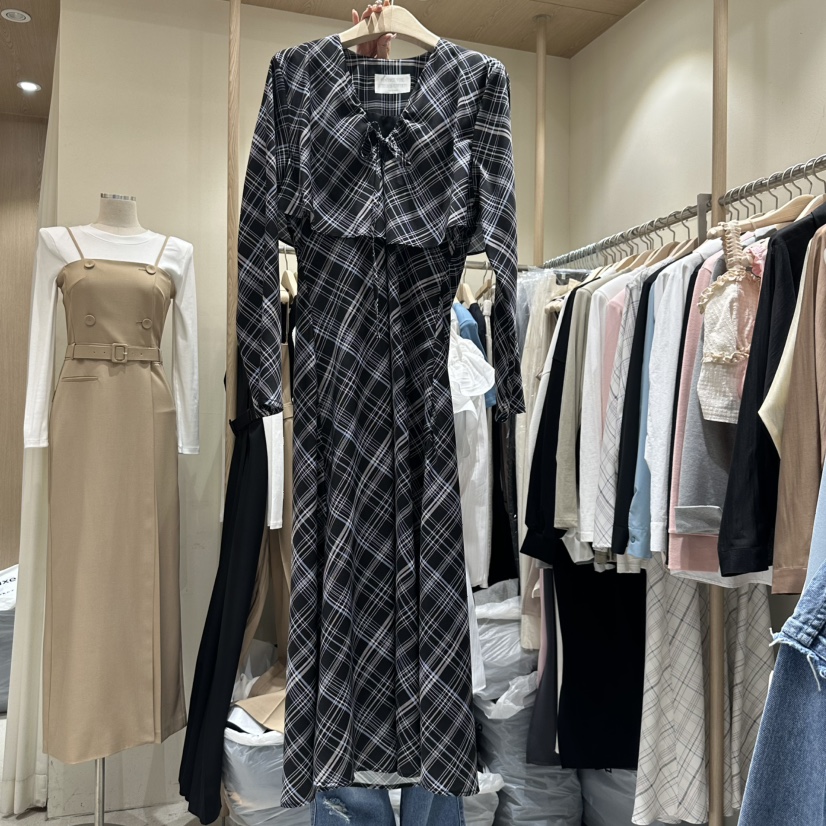 VINTAGE VIBE韓國直郵㊣女裝新品職業推薦時尚人氣25春夏連衣裙VINTAGE VIBE連衣裙圖色2