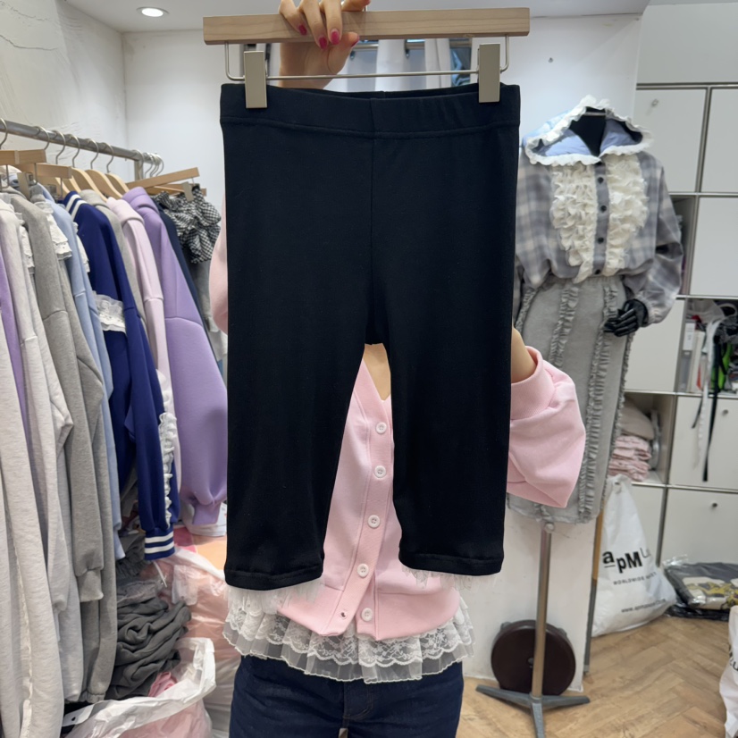 DE LINE韓國直郵㊣女裝新品25春夏休閑打底褲鯊魚褲緊身褲DE LINE打底褲/鯊魚褲圖色3