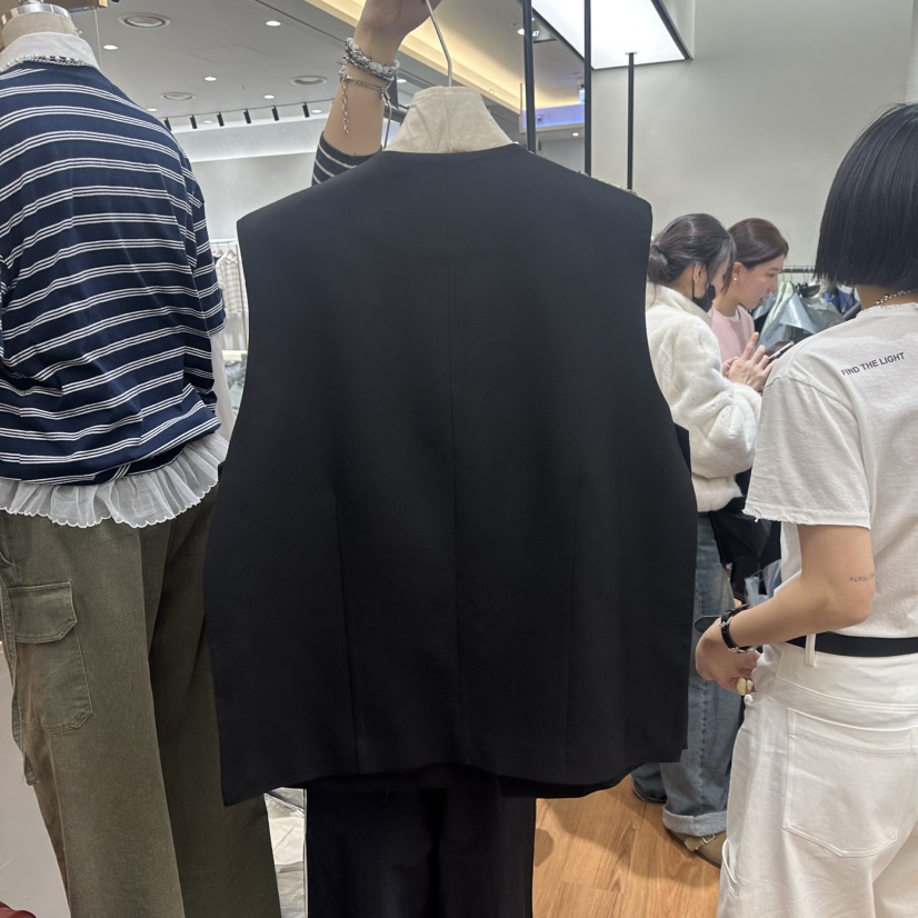 JADEMARKET直郵韓國代購㊣女裝新品推薦人氣時尚職業熱賣馬甲JADE MARKET馬甲