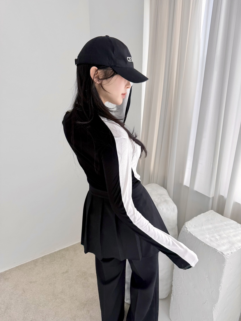 AVEC-OT韓國㊣直郵東大門代購女裝新款熱賣25春夏人氣長袖T恤AVEC-OT長袖T恤