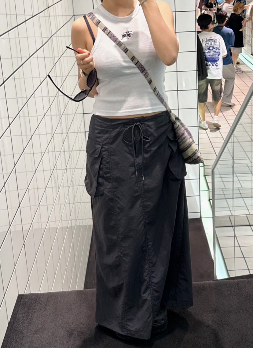 BYRING直郵韓國代購㊣女裝新款推薦25春夏人氣休閑職業長裙BYRING長裙