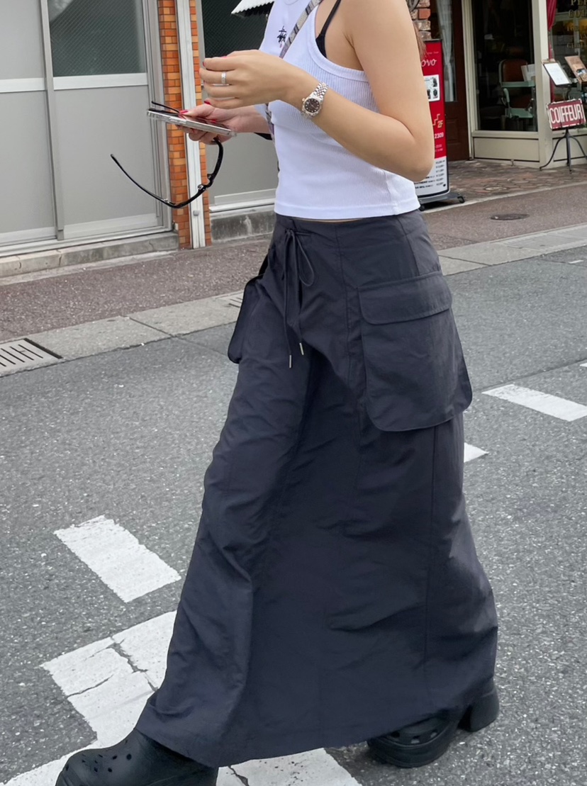 BYRING直郵韓國代購㊣女裝新款推薦25春夏人氣休閑職業長裙BYRING長裙