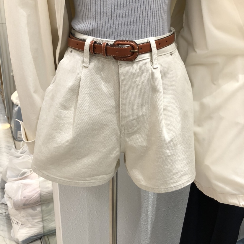 ALMOND PEPE直郵韓國代購㊣女裝新品熱賣休閑短褲不含腰帶ALMOND PEPE短褲圖色2