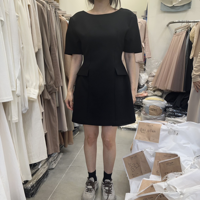 THE LOW韓國直郵㊣東大門實拍女裝新品時尚熱賣人氣連衣裙THE LOW連衣裙圖色2