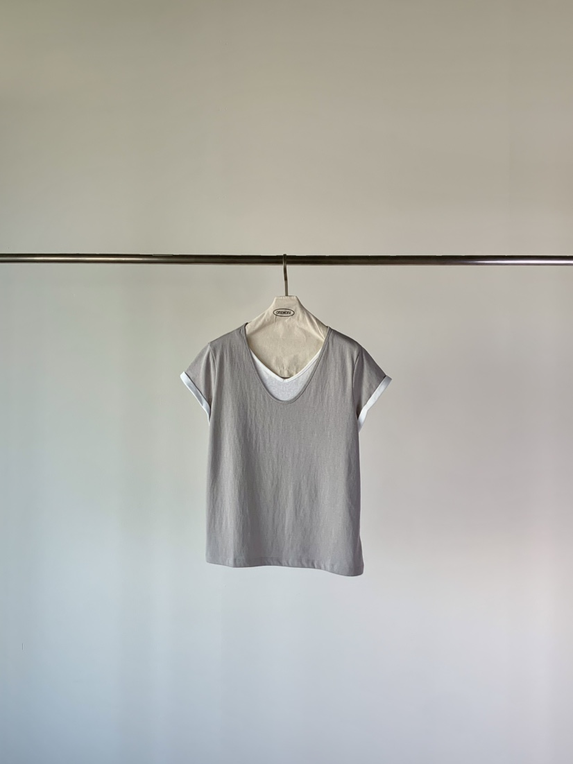 ONE MONE韓國㊣直郵東大門代購女裝新品熱賣人氣時尚25春夏T恤ONE MONET恤圖色3