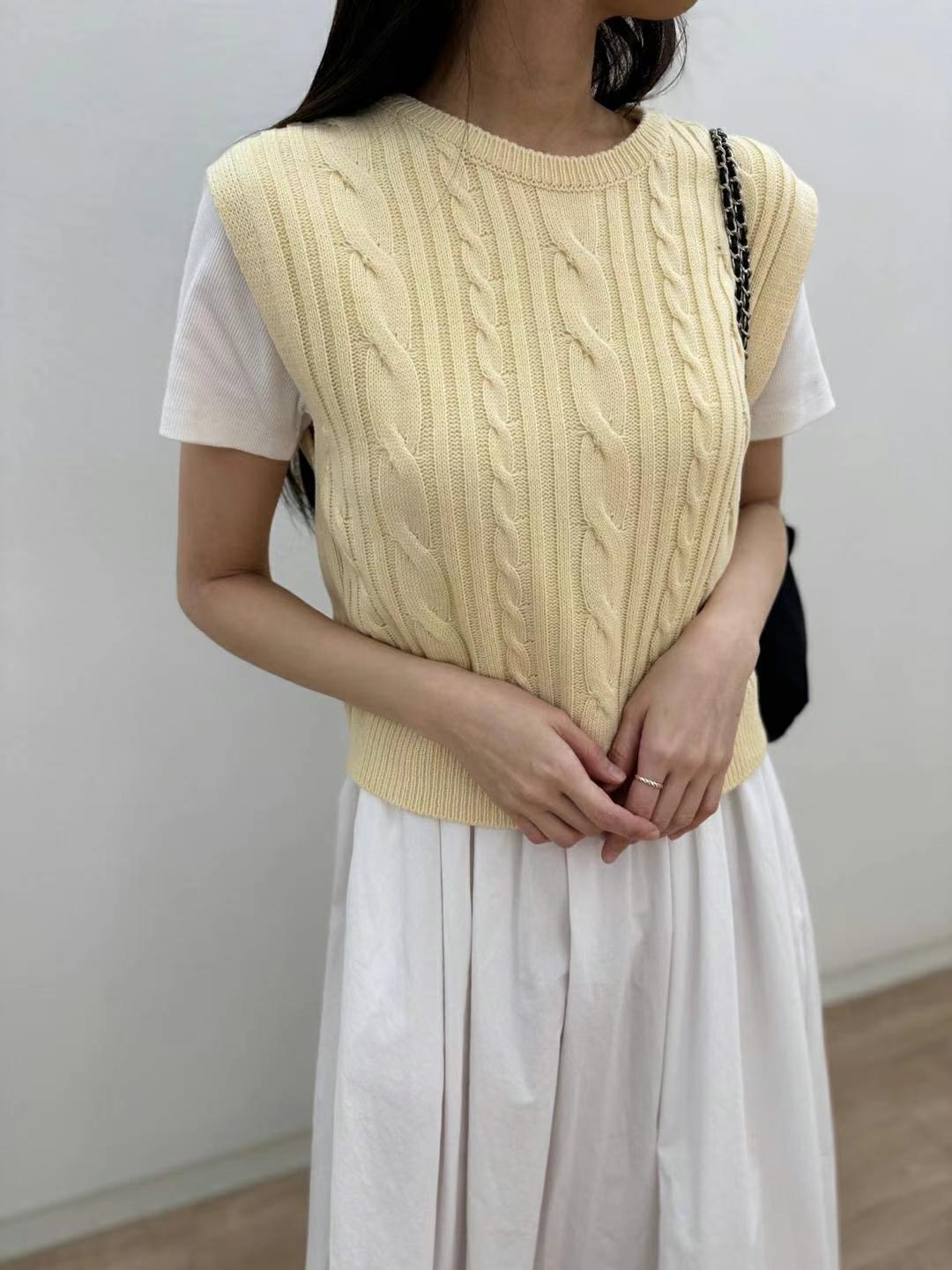 MOST東大門實拍女士新款時尚人氣熱賣職業休閑25春夏吊帶背心MOST吊帶/背心圖色2