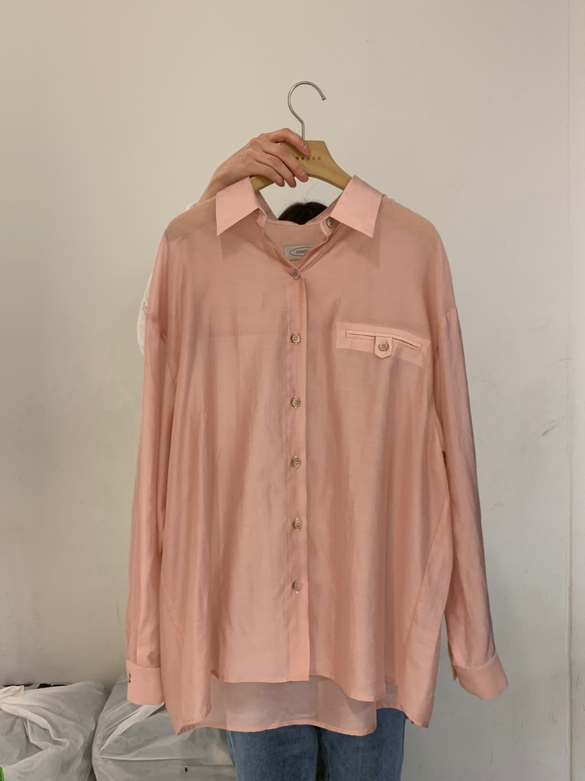 GAMDONG韓國代購女裝新品職業熱賣時尚真品25春夏襯衫蕾絲衫GAMDONG襯衫/蕾絲衫圖色2