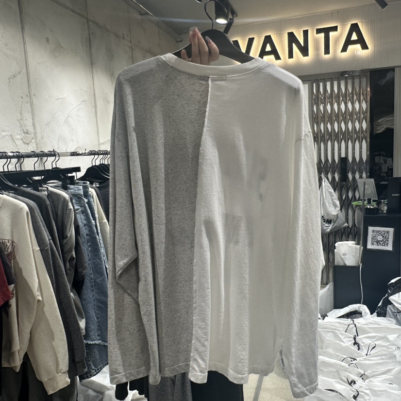 VANTA東大門代購女裝新款推薦休閑25春夏時尚職業熱賣長袖T恤VANTA長袖T恤