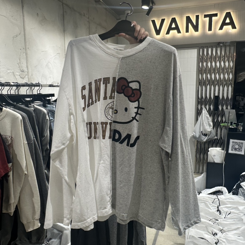 VANTA東大門代購女裝新款推薦休閑25春夏時尚職業熱賣長袖T恤VANTA長袖T恤圖色1