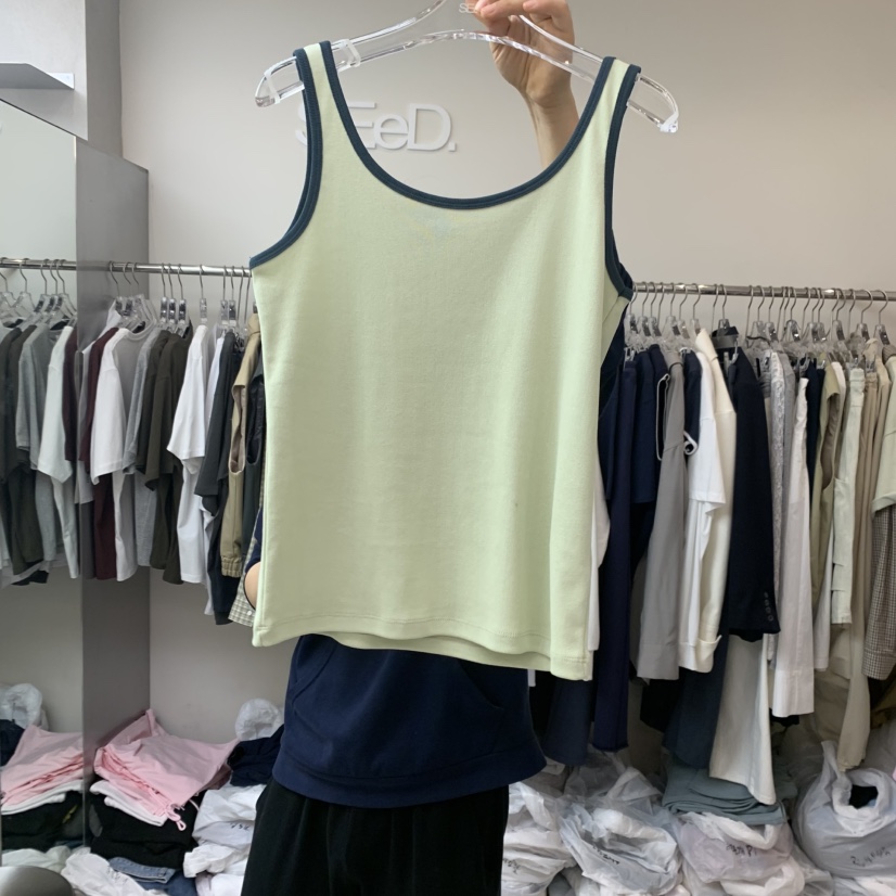 LEESEED-A韓國直郵女士新品人氣真品休閑職業時尚吊帶背心SEeD/LEESEED吊帶/背心圖色1