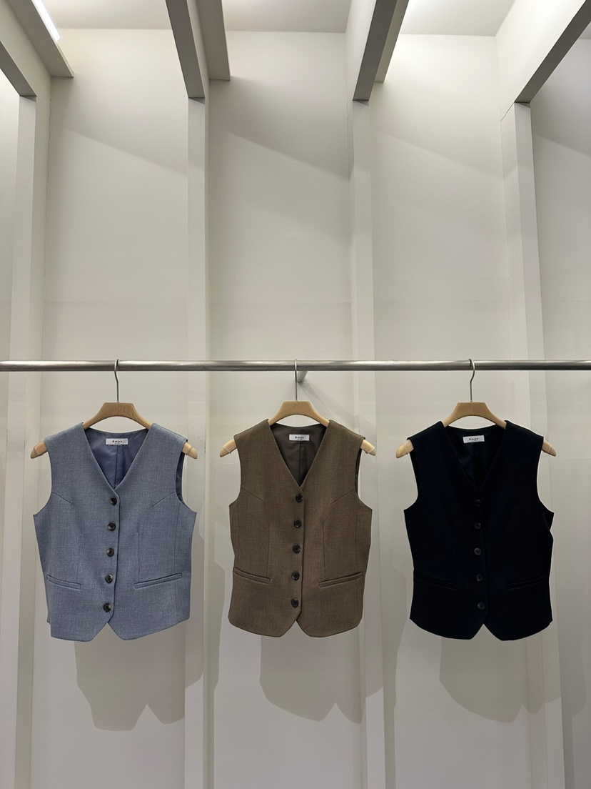 AMON東大門代購女士新品休閑推薦25春夏真品熱賣職業時尚馬甲AMON馬甲