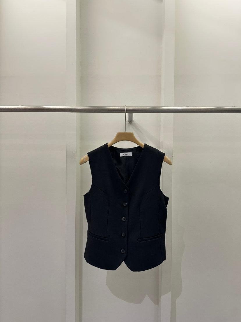 AMON東大門代購女士新品休閑推薦25春夏真品熱賣職業時尚馬甲AMON馬甲