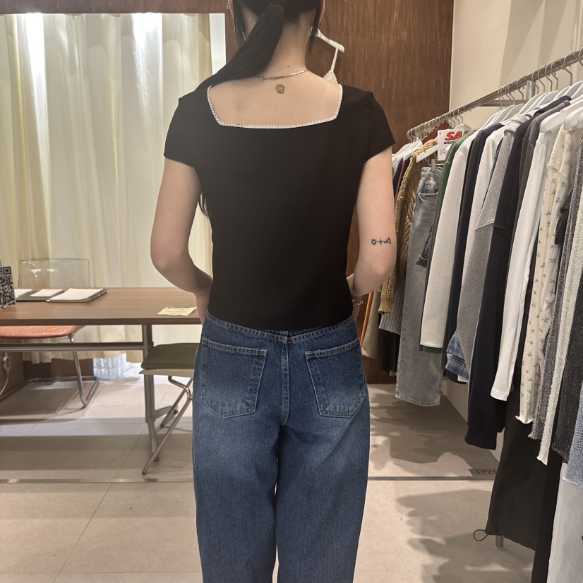 BUCKLE東大門代購女裝新款職業休閑真品推薦時尚人氣T恤亞麻BUCKLET恤