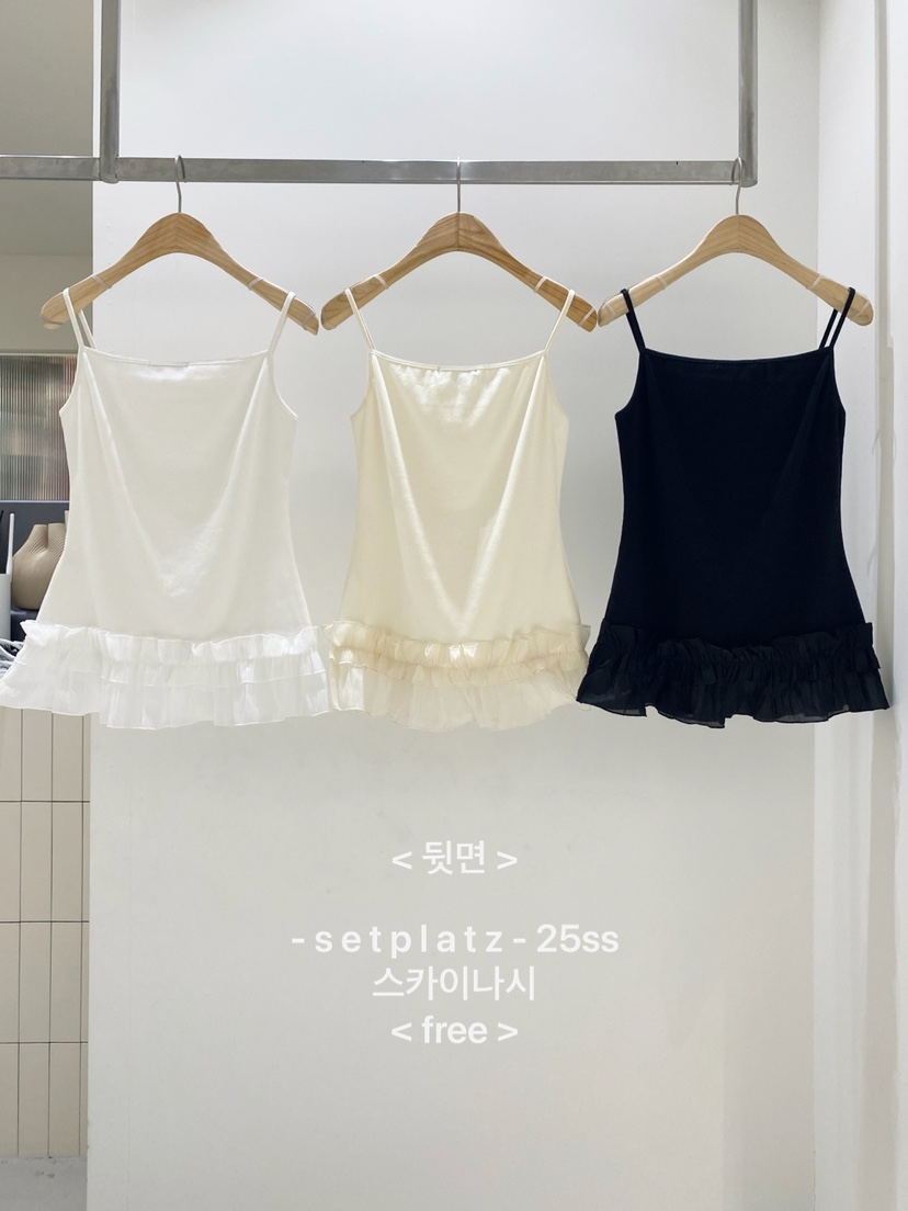SETPLATZ韓國代購女士新品人氣休閑職業時尚真品推薦吊帶背心PLATZCLASSIC吊帶/背心