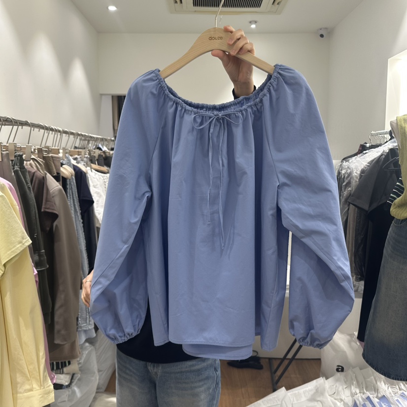 DOUZE東大門直郵女裝新品真品25春夏熱賣時尚職業休閑長袖T恤DOUZE長袖T恤圖色2