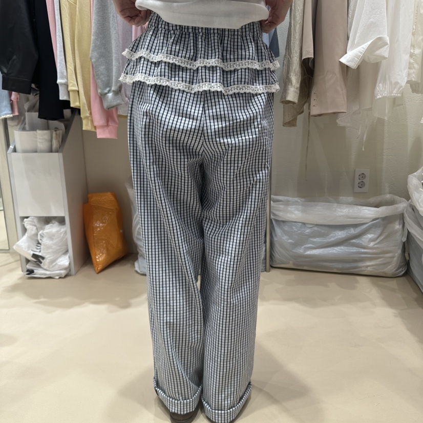 COCOMATON東大門實拍女裝新款熱賣時尚休閑職業推薦休閑褲蕾絲COCOMATON休閑褲