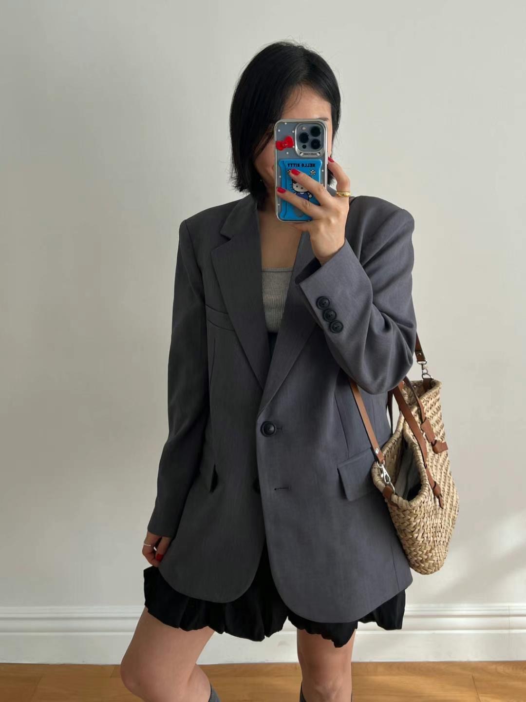 HONESTY-허니스티-T東大門直郵女士新品真品25春夏夾克寬松HONESTY夾克圖色1
