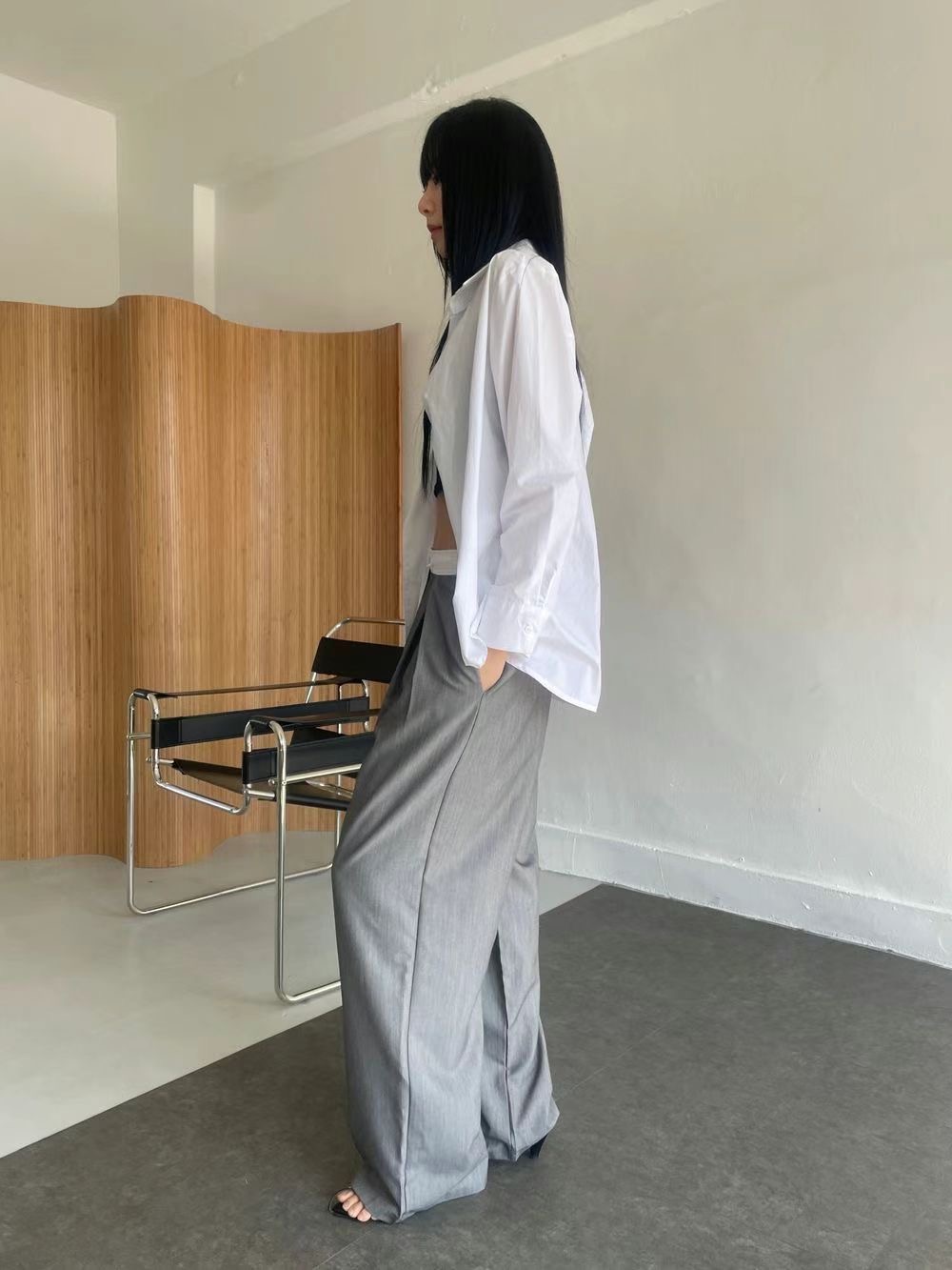 AWESOME-TB1韓國代購女裝新品真品25春夏人氣休閑職業休閑褲AWESOME-TB1休閑褲