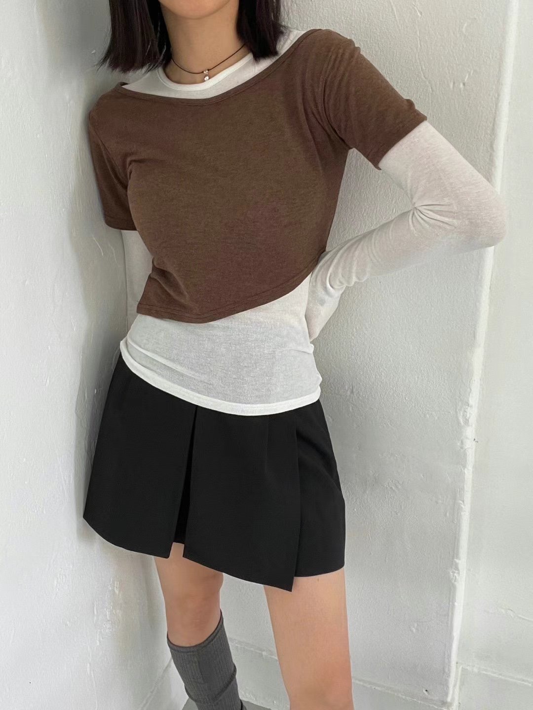 AWESOME-TB1韓國代購女士新品25春夏休閑推薦時尚職業套裝AWESOME-TB1套裝