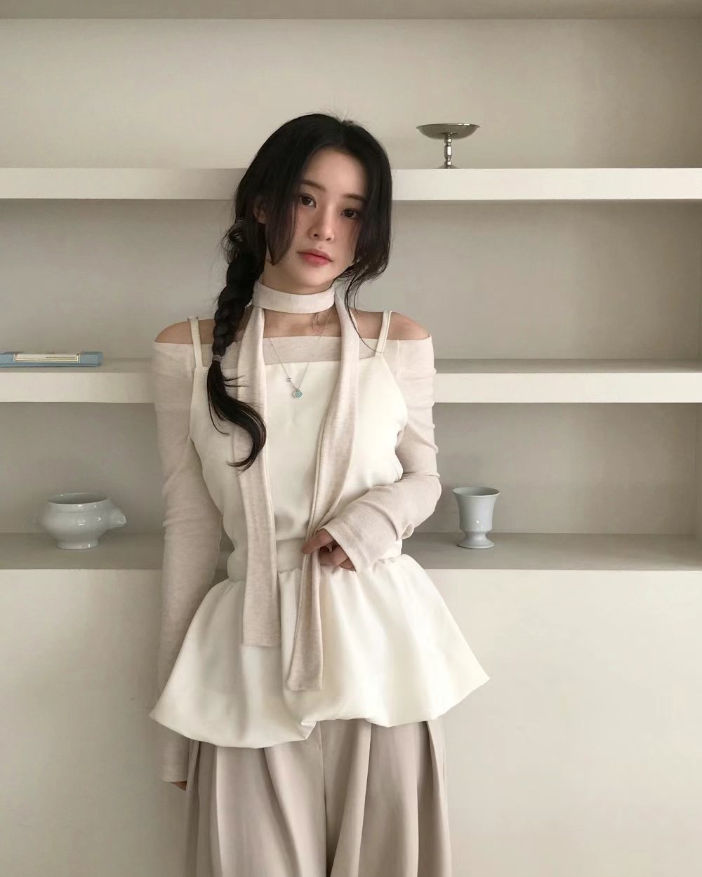 AWESOME-TB1東大門直郵女士新款休閑職業真品人氣25春夏連衣裙AWESOME-TB1連衣裙