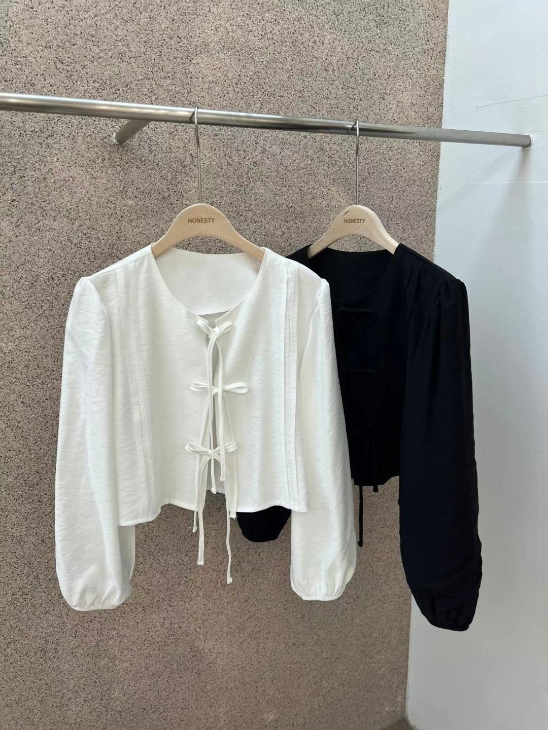 HONESTY-허니스티-T東大門實拍女裝新品職業時尚襯衫蕾絲衫HONESTY襯衫/蕾絲衫圖色2左二色