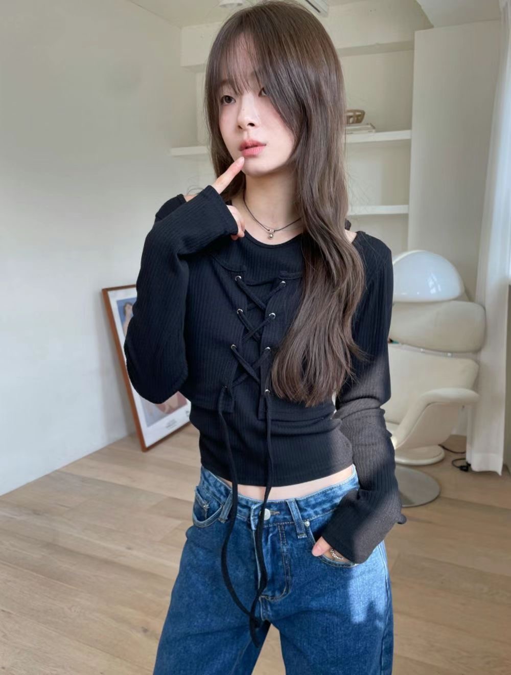 AWESOME-TB1韓國直郵女裝新款真品熱賣職業休閑25春夏套裝AWESOME-TB1套裝圖色3