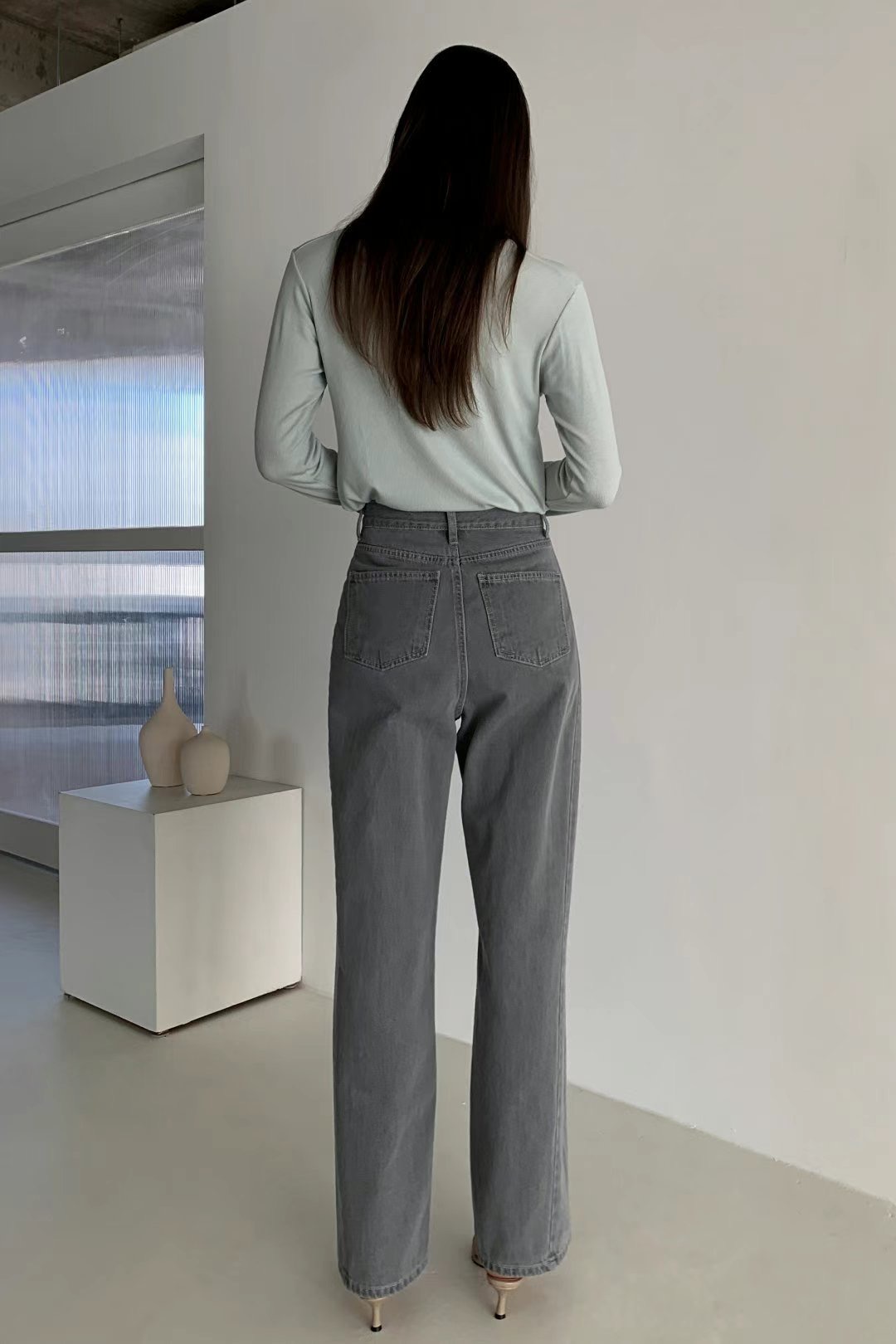 BARISTAR韓國代購女士新款人氣25春夏休閑職業推薦時尚牛仔褲BARI BARI牛仔褲