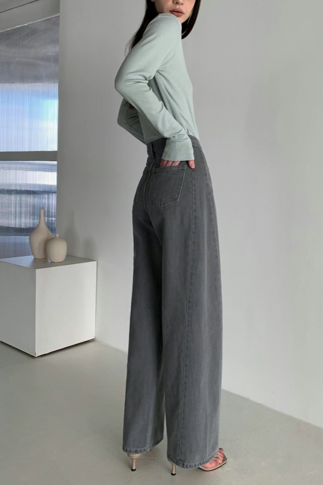 BARISTAR韓國代購女士新款人氣25春夏休閑職業推薦時尚牛仔褲BARI BARI牛仔褲