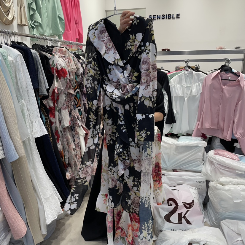 SENSIBLE-S韓國直郵㊣女裝新品時尚25春夏連衣裙含腰帶披肩SENSIBLE連衣裙圖色2