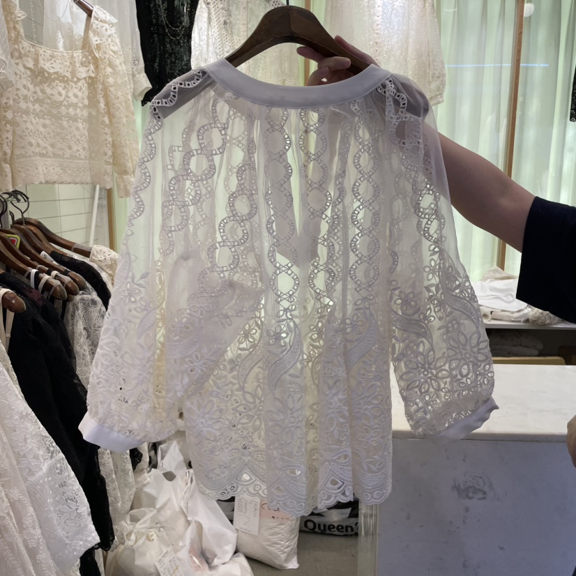 VIVI MARKET直郵韓國代購㊣女裝新品推薦熱賣25春夏襯衫蕾絲衫VIVI MARKET襯衫/蕾絲衫