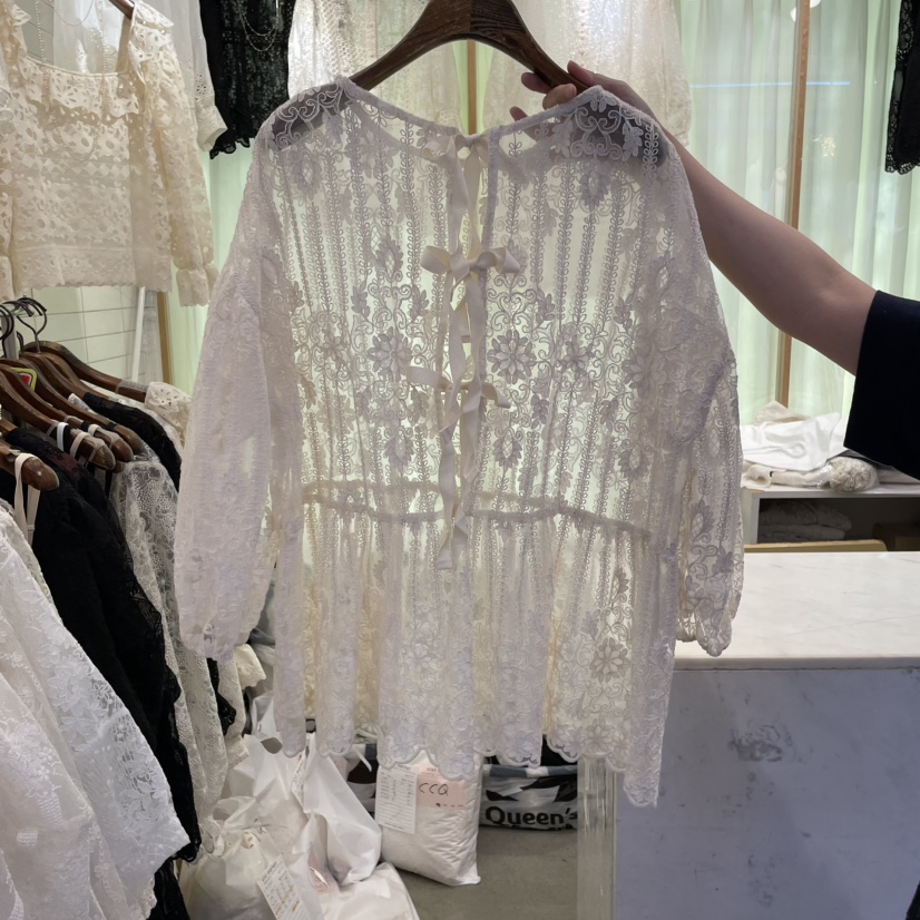 VIVI MARKET韓國直郵㊣東大門實拍女裝新品職業襯衫蕾絲衫VIVI MARKET襯衫/蕾絲衫