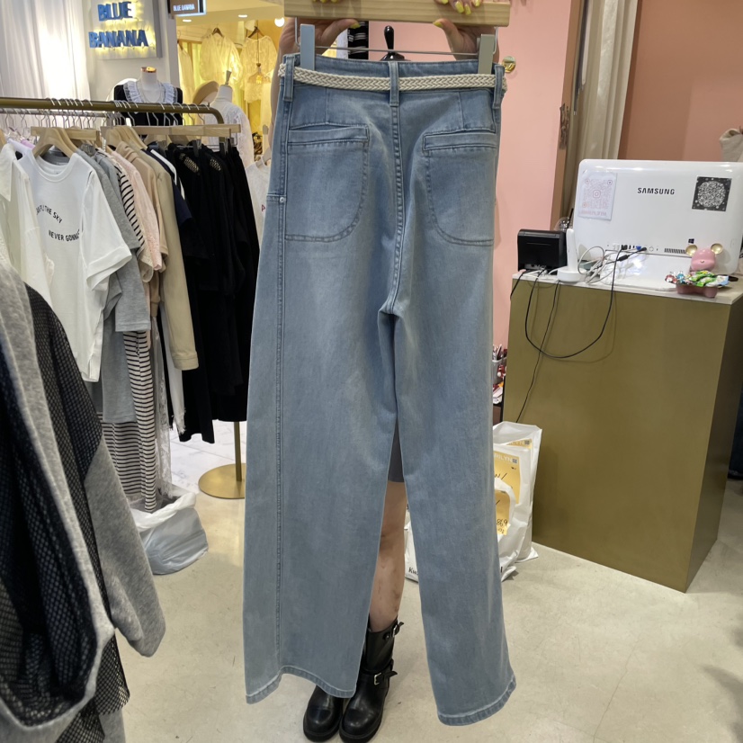 MARILYN直郵韓國代購㊣女裝新品25春夏人氣熱賣休閑推薦牛仔褲MARILYN牛仔褲