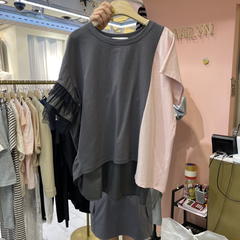 MARILYN直郵韓國代購㊣女裝新品熱賣職業人氣25春夏時尚T恤MARILYNT恤