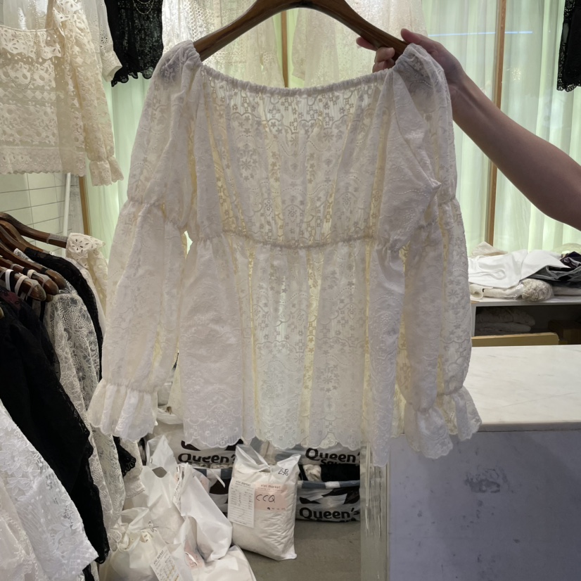 VIVI MARKET韓國直郵㊣東大門實拍女裝新款25春夏襯衫蕾絲衫VIVI MARKET襯衫/蕾絲衫