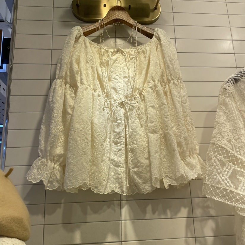 VIVI MARKET韓國直郵㊣東大門實拍女裝新款25春夏襯衫蕾絲衫VIVI MARKET襯衫/蕾絲衫