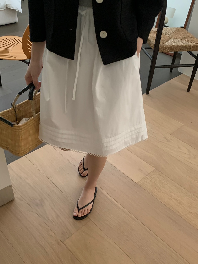 LONG PEAK直郵韓國代購㊣女裝新款熱賣休閑半身裙中短裙綁帶LONG PEAK半身裙/中短裙