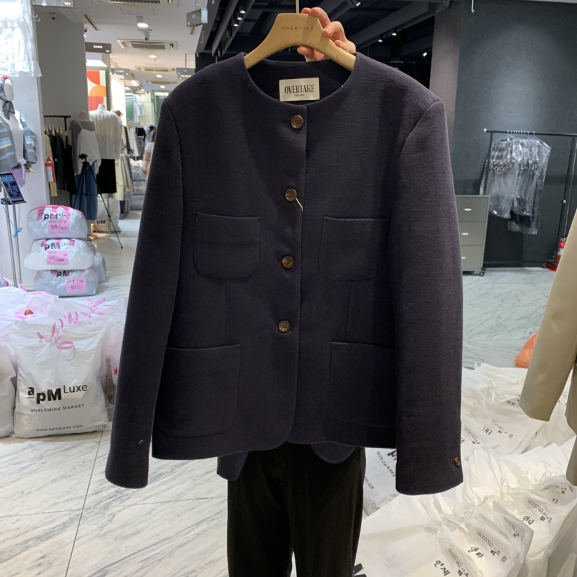 DUPLO韓國㊣直郵東大門代購女裝新品休閑25春夏人氣職業夾克DUPLO夾克圖色2