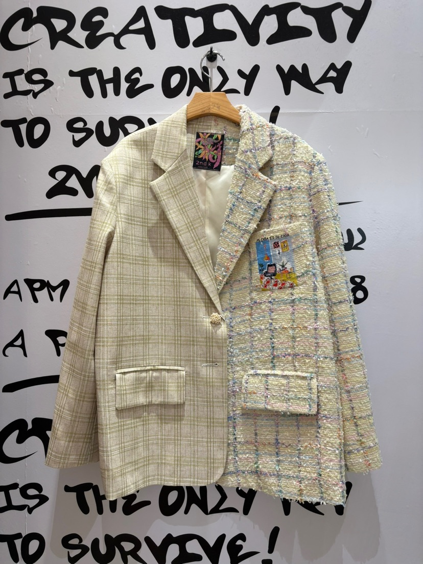 2ND K韓國㊣直郵東大門代購女裝新品人氣職業推薦時尚夾克2ND K夾克圖色2