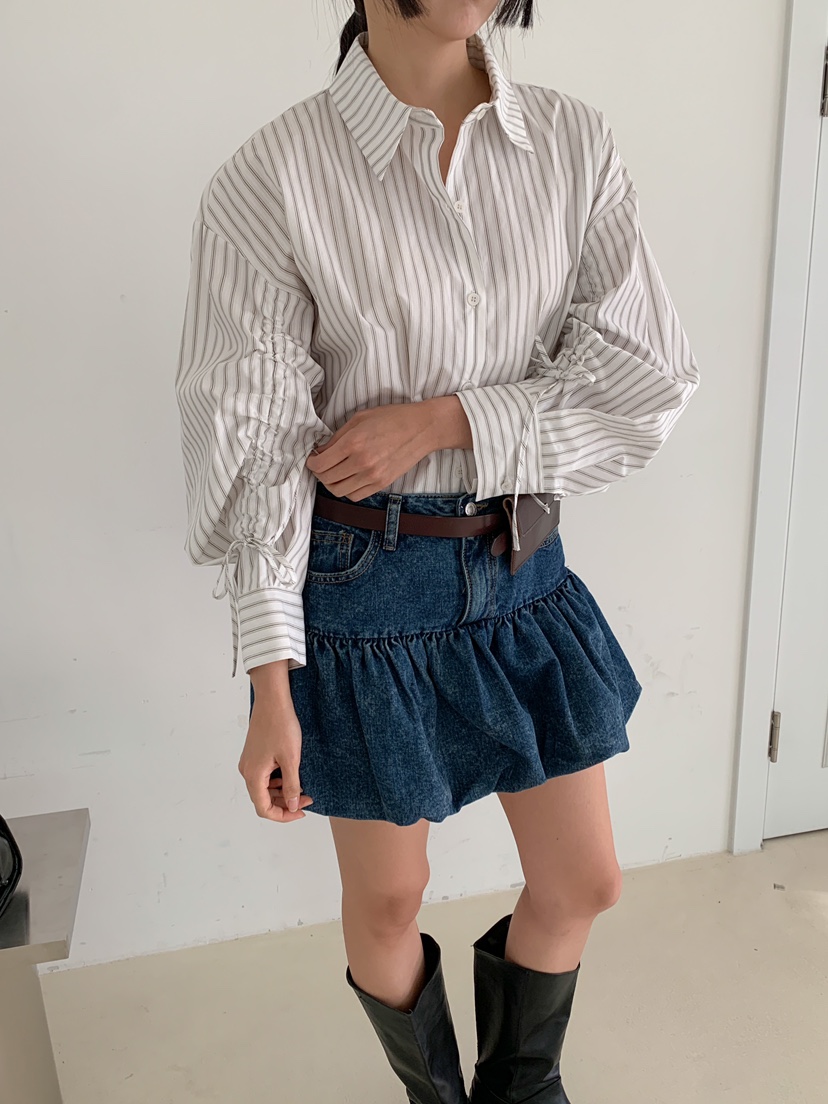MILLIMETER韓國㊣直郵東大門代購女裝新款時尚職業襯衫蕾絲衫MILLIMETER襯衫/蕾絲衫