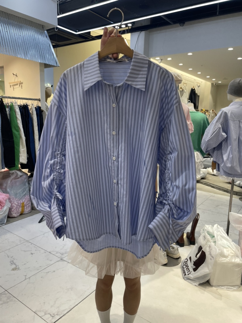MILLIMETER韓國㊣直郵東大門代購女裝新款時尚職業襯衫蕾絲衫MILLIMETER襯衫/蕾絲衫圖色2