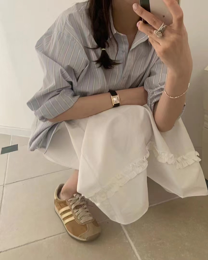 PYT-ot韓國㊣直郵東大門代購女裝新款休閑人氣推薦襯衫蕾絲衫pretty young thing襯衫/蕾絲衫