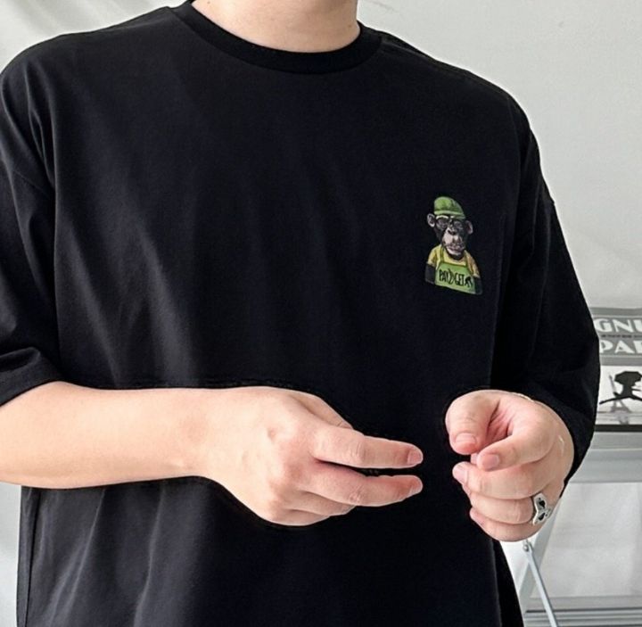 KHOON韓國㊣直郵東大門代購女裝新款人氣推薦職業熱賣休閑T恤KHOON-男裝T恤