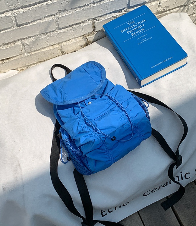 POSH BLUE韓國直郵㊣東大門實拍女裝新品熱賣雙肩背包口袋POSH BLUE雙肩背包