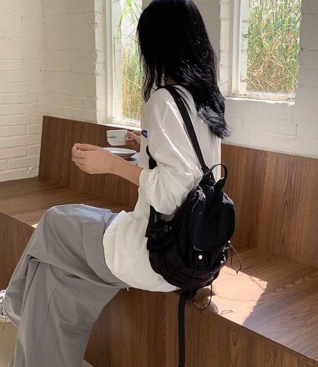 POSH BLUE韓國直郵㊣東大門實拍女裝新品熱賣雙肩背包口袋POSH BLUE雙肩背包