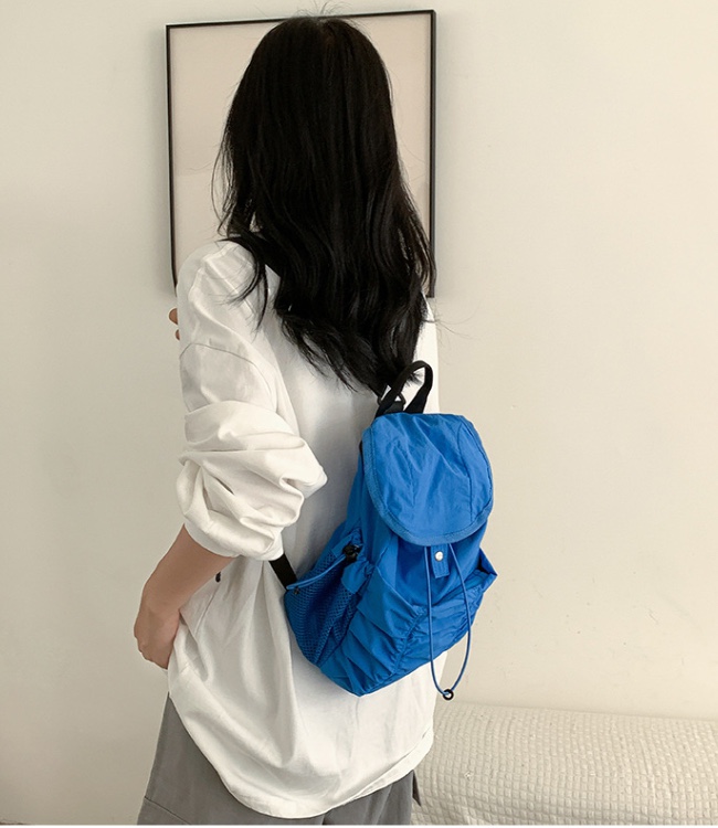 POSH BLUE韓國直郵㊣東大門實拍女裝新品熱賣雙肩背包口袋POSH BLUE雙肩背包圖色3