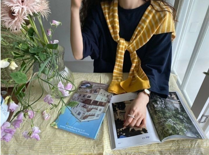 EBADA韓國㊣直郵東大門代購女裝新品熱賣25春夏圍巾披肩披肩開衫EBADA圍巾/披肩