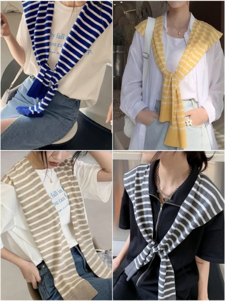 EBADA韓國㊣直郵東大門代購女裝新品熱賣25春夏圍巾披肩披肩開衫EBADA圍巾/披肩