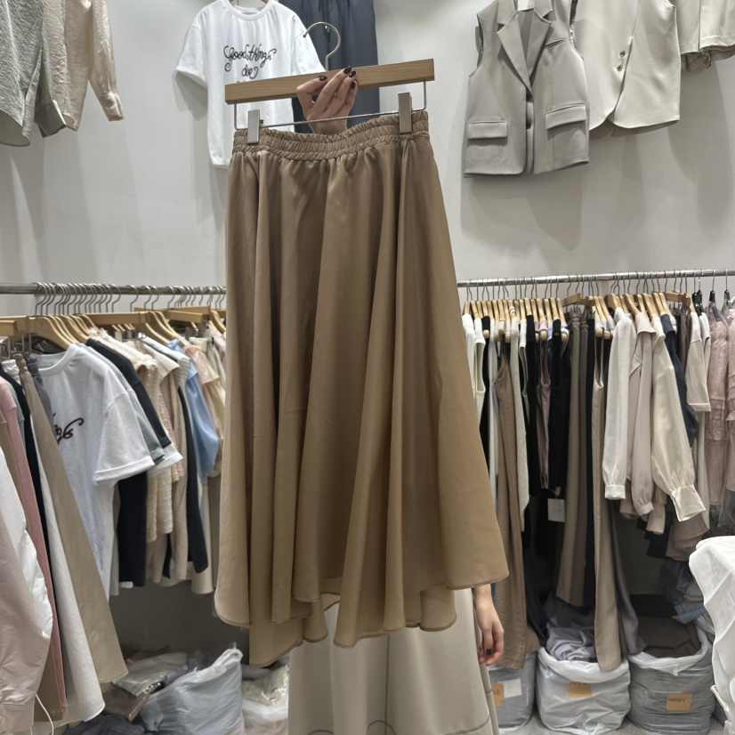 G.I-L直郵韓國代購㊣女裝新品休閑人氣熱賣時尚職業長裙天絲G.I-L長裙圖色1