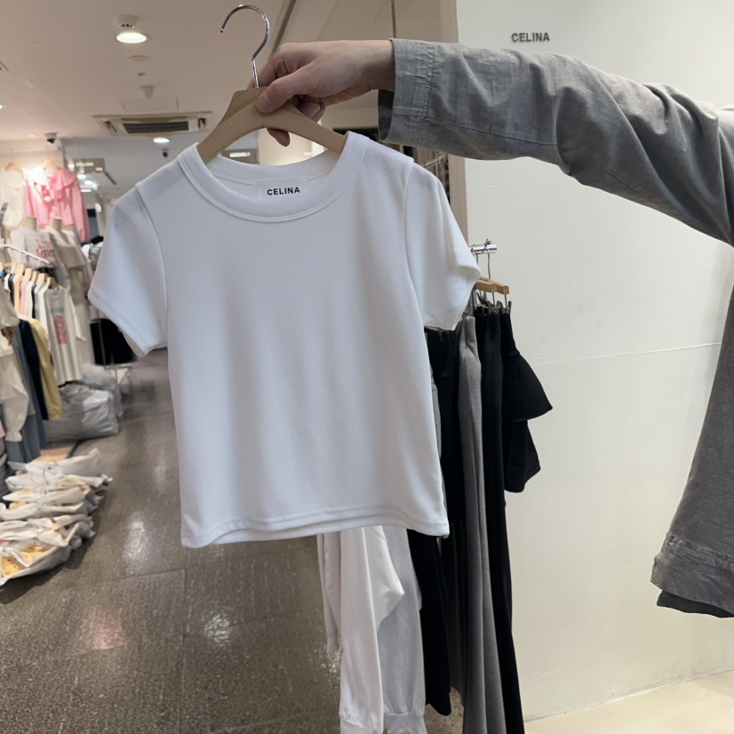 CELINA直郵韓國代購㊣女裝新款人氣25春夏職業時尚休閑推薦T恤CELI_NAT恤圖色1