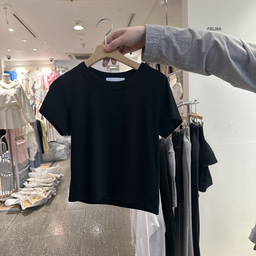 CELINA直郵韓國代購㊣女裝新款人氣25春夏職業時尚休閑推薦T恤CELI_NAT恤圖色3